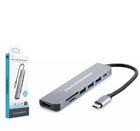 Hadron Hdx7835 Type-C Hdtv Combo Hdmi 4K 30Hz 3-Usb3.0 + Sd + Tf 7In1 Gri