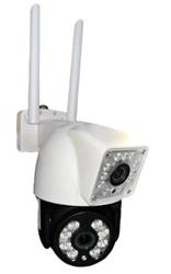 OKam O-Kam 3011 Çift Kameralı Full HD 4 MP Gece Görüşlü IP Wi-Fi PTZ Güvenlik Kamerası