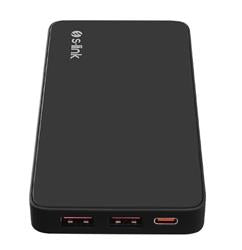 S-link P311L 10000mAh PRM LED Logo Siyah LCD Taşınabilir Pil Şarj Cihazı Powerbank