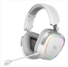 Rampage RETSU Beyaz-Gri Kablosuz 2.4G+ Bluetooth Kumaş  Deri  Earpad Mikrofonlu Oyuncu Kulaklığı