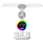 S-link SL-M9070 Glow Beyaz Dokunmatik Led Lamba Saat, Fan,Derece Kalemlikli Masa Lambası