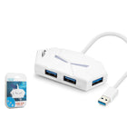 Hadron HDX7051 Gaming USB Hub 3.0 5Gbps 4x USB-A 3.0 7 Renk LED 4 Port Çoklayıcı 120cm Beyaz