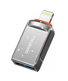 MCDODO OT-8600 Usb-A To Lightning Dönüştürücü Soket - Gri