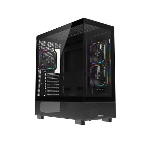 FAZEON F17 750W 80PLUS BRONZE 3x120mm ARGB Fanlı ATX Siyah Bilgisayar Kasası