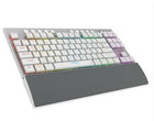 Rampage BERU Beyaz 2.4G + BT Wireless RED SWITCH Mekanik Gaming Oyuncu Klavye Slim  RGB