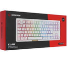 Rampage CLAW Beyaz RED SWITCH Mekanik Gaming Oyuncu Klavye Rainbow TKL