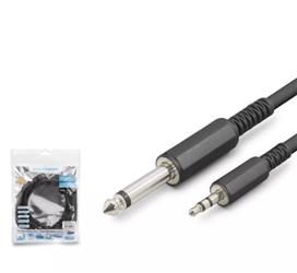 Hadron Hdx1077 6.5Mm To 3.5Mm Kablo Enstrüman Gitar 3M Siyah