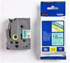 Brother TZE-741 18 mm Yeşil Üzeri Siyah Laminasyonlu Etiket