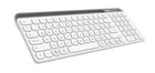 Everest KB-BT90 Beyaz-Gri Bluetooth+ 2.4Ghz  Q Mac-Win-Android-Ios Uyumlu Kablosuz klavye