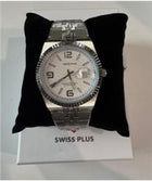 Swiss Plus Man Watch Premium Seri Model-4 ST3442AGS White-Silver