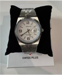 Swiss Plus Man Watch Premium Seri Model-4 ST3442AGS White-Silver
