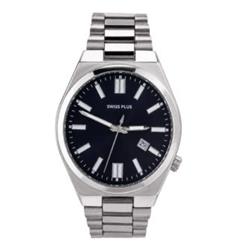 Swiss Plus Man Watch Basic Seri Model-1 ST3533AGS Black-Silver