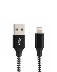 Vcom CU251 Lightning to USB 3m 12W (5V-2.4A) Örgülü Şarj Kablosu