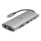 Vcom CUE68 Type-C To 2-HDMI(4K@60Hz)+G LAN+2-USB 3.0+2-Type-C(10Gb)+SD TF+PD3.0 100W Çoklayıcı