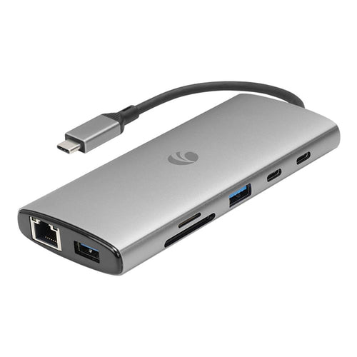 Vcom CUE68 Type-C To 2-HDMI(4K@60Hz)+G LAN+2-USB 3.0+2-Type-C(10Gb)+SD TF+PD3.0 100W Çoklayıcı