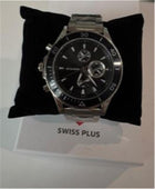 Swiss Plus Man Watch Basic Seri Model-7 ST3504AGS Lüx Black-Silver