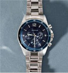 Swiss Plus Man Watch Basic Seri Model-8 ST3516AGS Lüx Blue-Silver