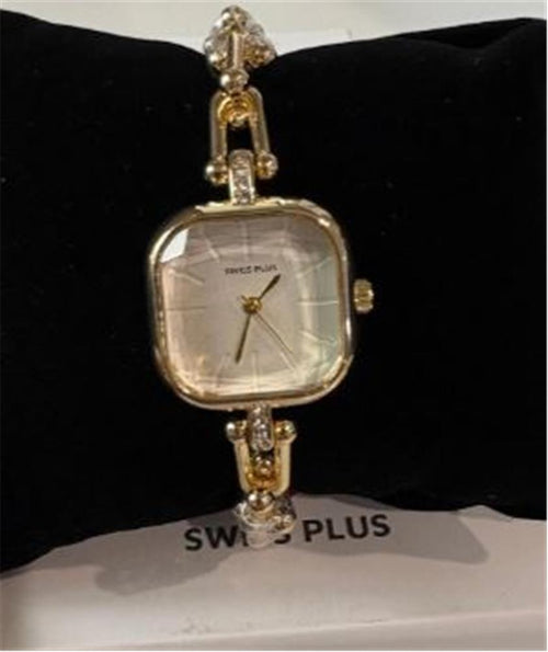 Swiss Plus Woman Watch Model-7 ST0227KBL Gold