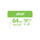 Acer MSC100 64GB microSD U3 V30 A1 Aksiyon Kamera &amp; Güvenlik Kamerası Uyumlu