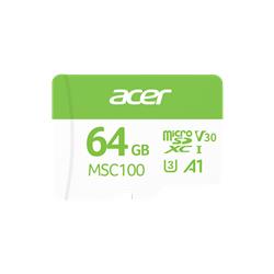 Acer MSC100 64GB microSD U3 V30 A1 Aksiyon Kamera &amp; Güvenlik Kamerası Uyumlu