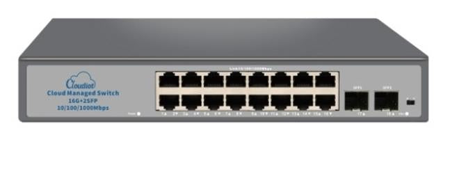 Nova NVC-HIS2116G2S 16 Port Full Giga Cloud Non Poe Ethernet Switch