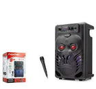 NODAR ND2820 Bluetooth Hoparlör FM Radyo 8 İnç USB TF AUX Mikrofonlu RGB - Siyah