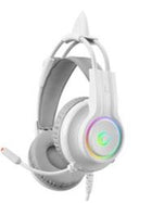 Rampage RM-K91 X-CATTY Beyaz USB 7.1 Version RGB Gaming Oyuncu Mikrofonlu Kulaklık