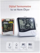 Real Özs HTC-1 Dijital Saat -Alarm - Termometre- Isı Ve Nem Ölçer