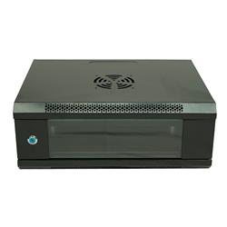 Racksan ML-6404S 4U Duvar Tipi Kabinet (200-530-400) Raf+Fan+Priz