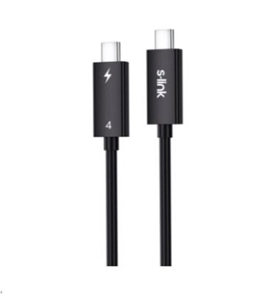 S-link SL-TC402 Thunderbolt 4.0 2m 8k 60Hz PD100W TypeC to TypeC 40Gbps Hızlı Data Kablosu
