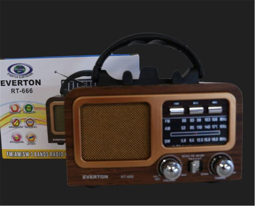 Everton Rt-602 Fm-Usb-Tf-Aux Şarjlı Nostaljik Radyo