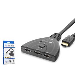 HADRON HDX7870 HDMI Switch 4K 60 Hz HDR 3 In 1 Out - Siyah