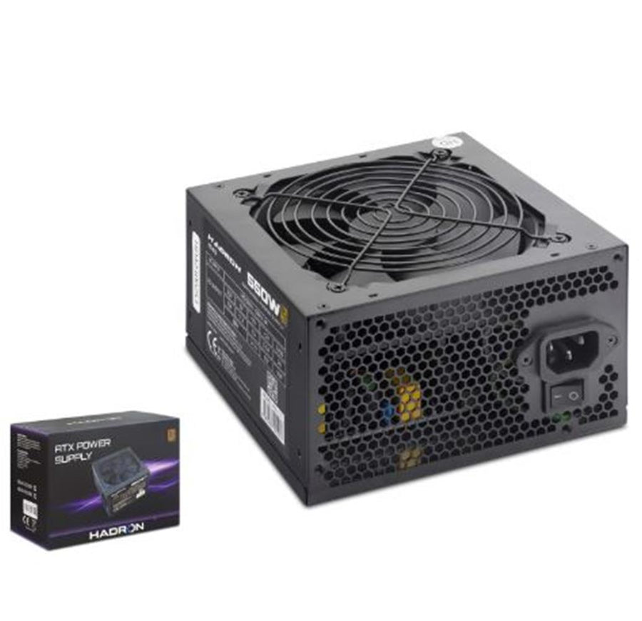 HADRON HD423 PC Power Supply Güç Kaynağı 550W 12 cm Fan ATX 80 Plus Siyah