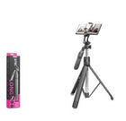 NODAR ND1050 Telefon Tripodu ve Selfie Çubuğu Seti Bluetooth Kumandalı 201 cm - Siyah