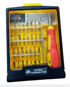 Real Kıng Yuvarlak Tornavida Set Kare 32 Parça Tdr-472