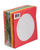 CD&amp;DVD Zarfı Renkli 80gr 100 lü Paket Pencereli (Kırmızı,Sarı,Yeşil,Mavi,Turuncu)