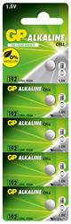 GP GP192-C5 LR41 AG3  Alkalin Düğme Pil 5'li Paket