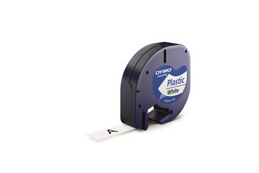 Dymo S0721660 Letratag Plastik Etiket 12 mm X 4 Metre Beyaz 91201