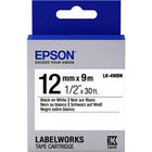 Epson LK-4WBN Standart Beyaz Üzeri Siyah 12mm 9Metre Etiket