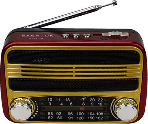 Everton Rt-310bt Bluetooth Fm-Usb-Tf Card- Şarjlı  Nostaljik Radyo