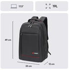 Mack MCC-007 17.3" Office USB Girişli Notebook Sırt Çantası Siyah (Dahili USB Şarj Portu)