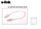 S-link SL-1030 Usb2.0 30cm Usb to Usb Kablosu
