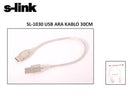 S-link SL-1030 Usb2.0 30cm Usb to Usb Kablosu