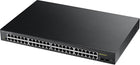 Zyxel GS1900-48HP 24 PORT 10-100-1000 + 24 PORT POE+2xSFP WEB Yönetilebilir Swıtch
