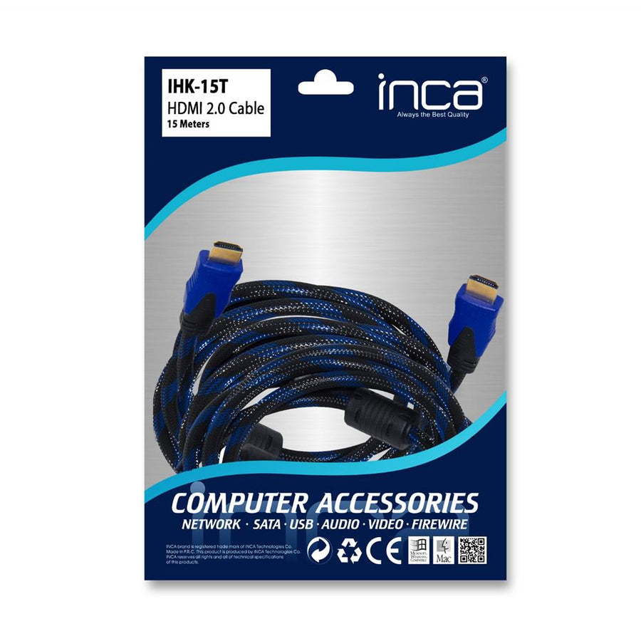Inca IHK-15T 2.0 15mt  Hdmı Kablo 18 Gbps 4K&amp; 2K &amp; FULL HD
