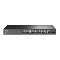 Omada Tp-Link TL-SL2428P 24 Port 10-100 Poe+ Switch 4 Port SFP Çelik Kasa Rack Mount