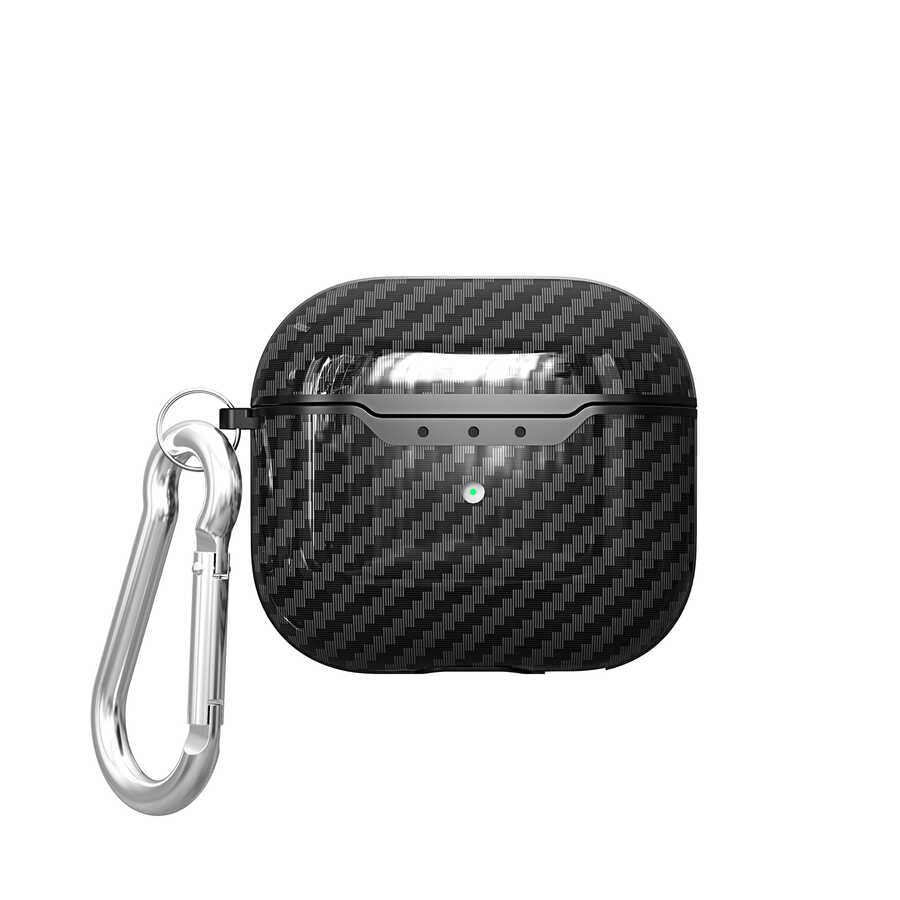 Airpods 3. Nesil Kılıf Zore Airbag 05 Silikon - Siyah