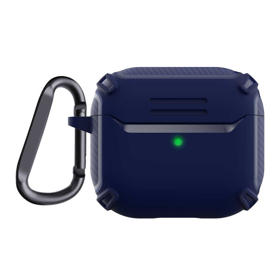 Airpods 3. Nesil Kılıf Zore Airbag 26 Silikon - Lacivert