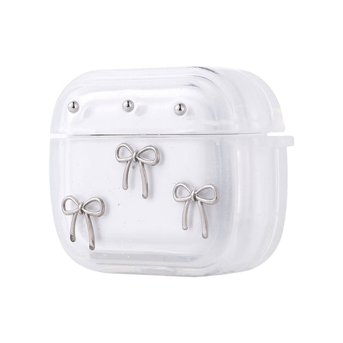 Airpods 3. Nesil Zore Airbag 44 Airbag Tasarımlı Simli Şeffaf Kutup Kılıf - Fiyonk