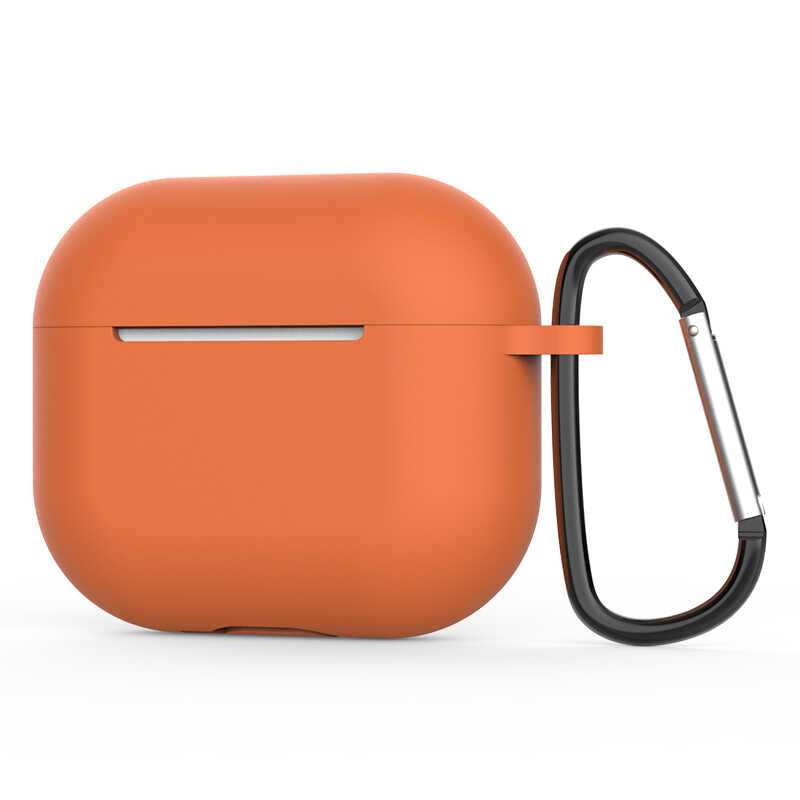 Airpods 3. Nesil Zore Standart Silikon Kılıf - Turuncu